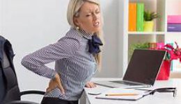 Sitting at desk discomfort