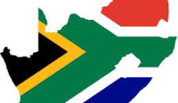 SA flag and country outline